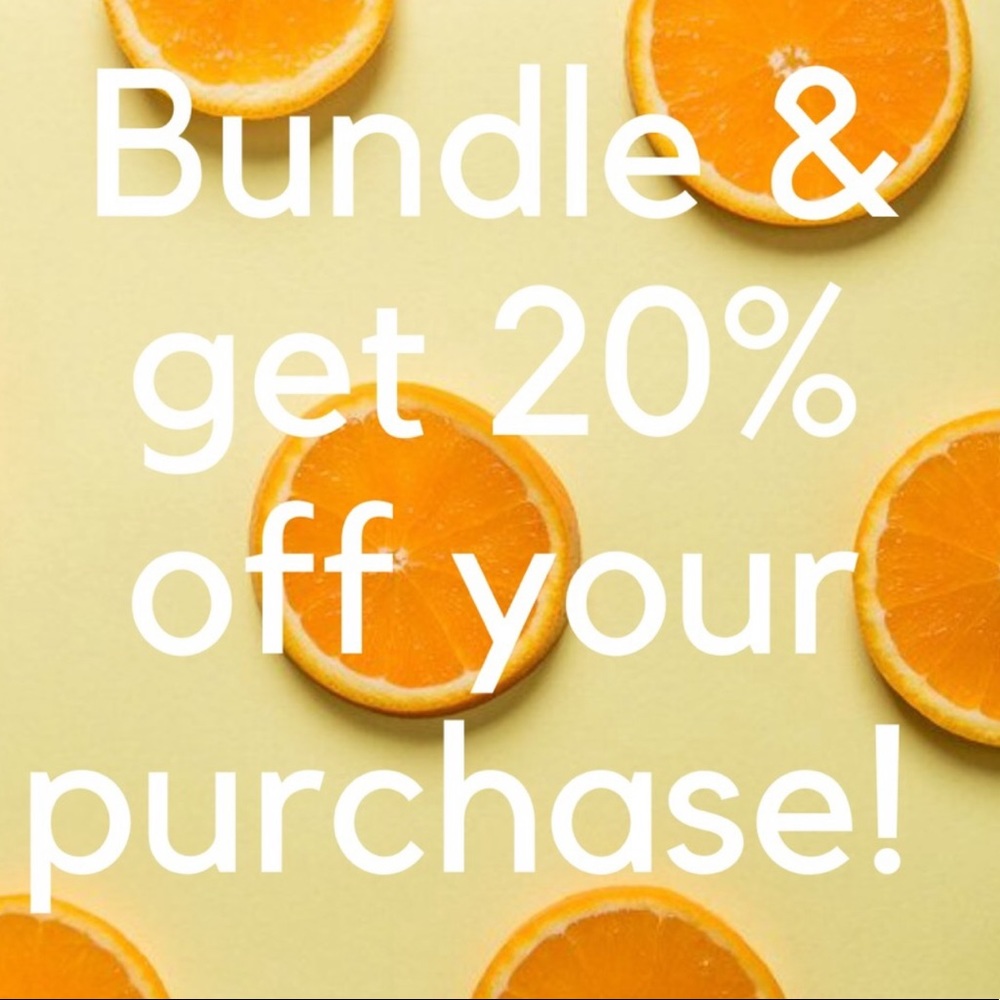 Bundle 2 or more items for 20% off your purchase!